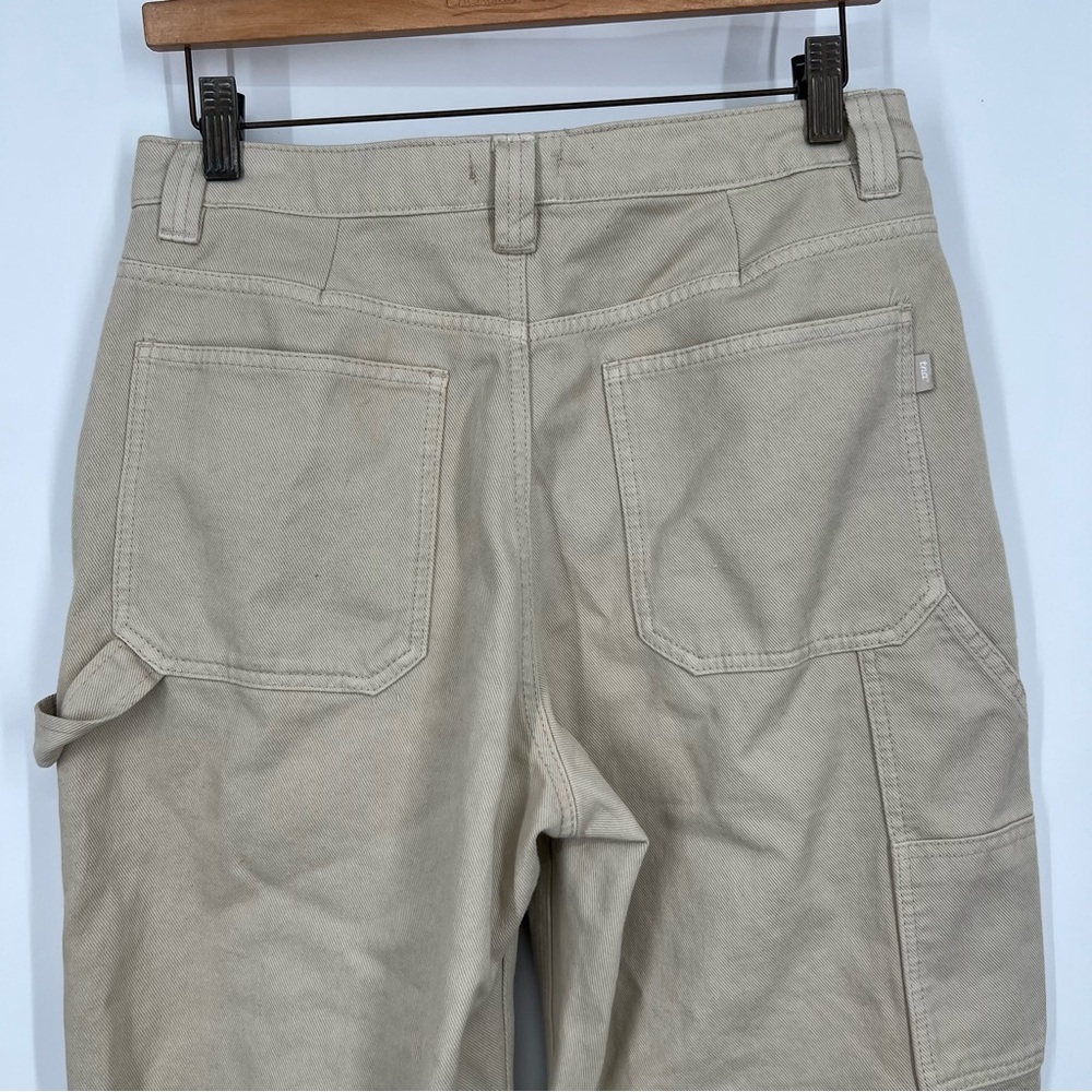 TNA from Aritzia Cream High Waisted Carpenter Twill Pants - Picture 7 of 9